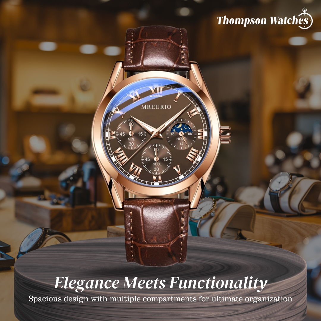 Stephen | Elegant Moon Phase Chronograph | 40mm