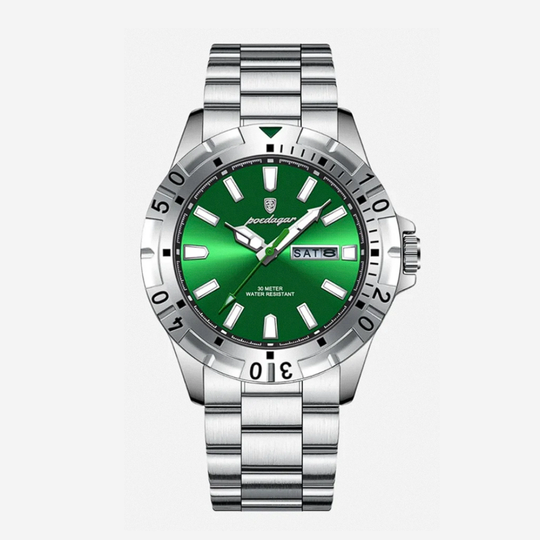 Maverick | Sporty Rotating Bezel Stainless Steel Watch | 42mm