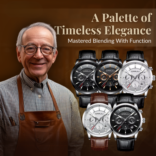 Fashionable Military Leather Watch