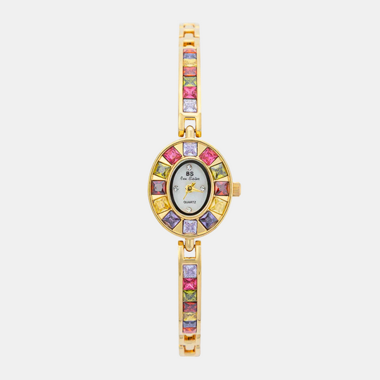 Seravina | Oval Gemstone Women’s Bracelet Watch| 28 mm